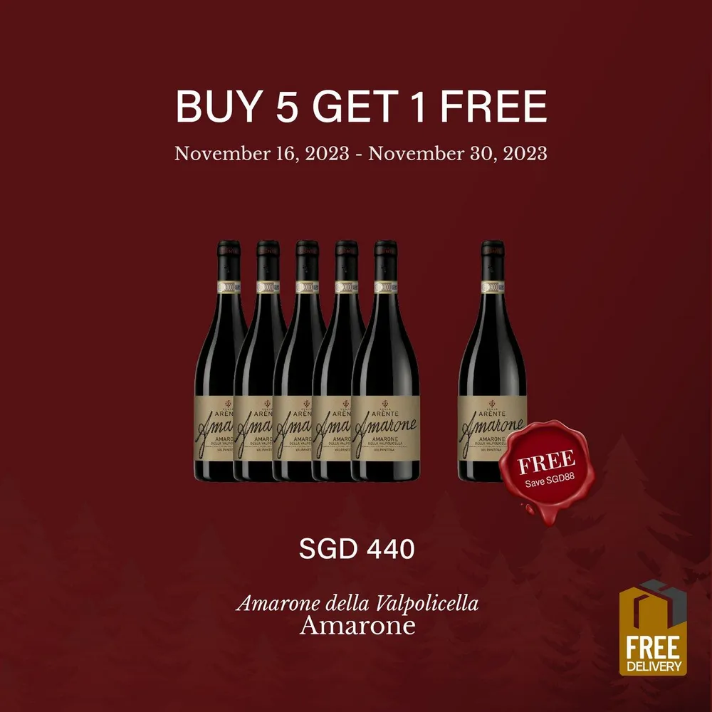 Amarone: Buy 5 Get 1 Free (Free Delivery)