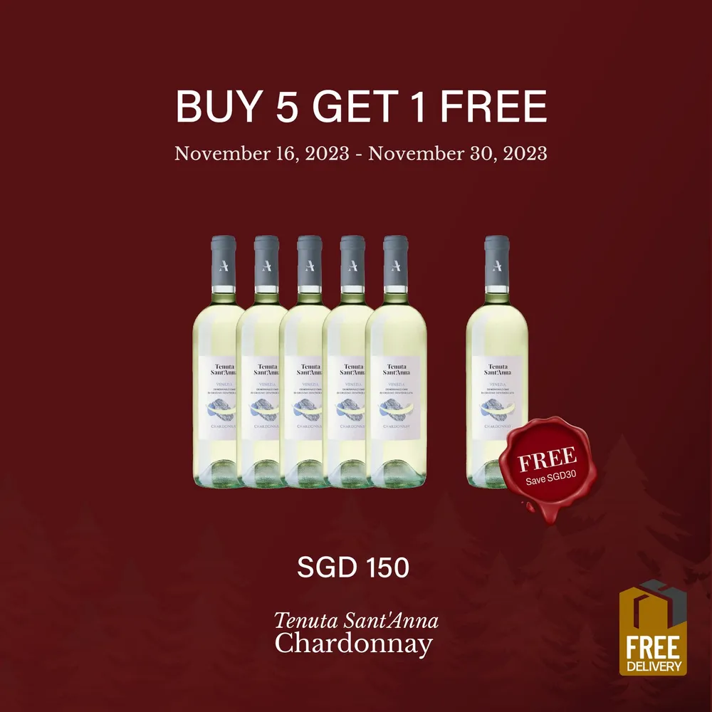 Chardonnay: Buy 5 Get 1 Free (Free Delivery)
